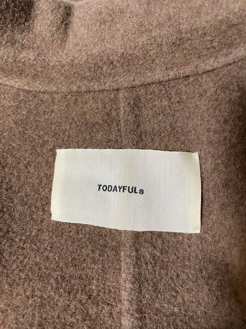 値下げ⭐️TODAYFUL wool over coat 36 モカ