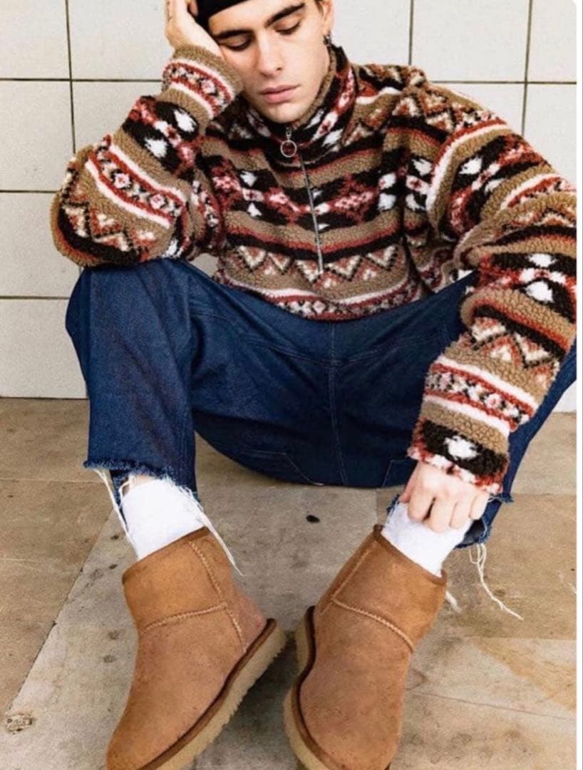 UGG オーストラリア ムートンブーツ USA9 26cm 箱付き ベージュ