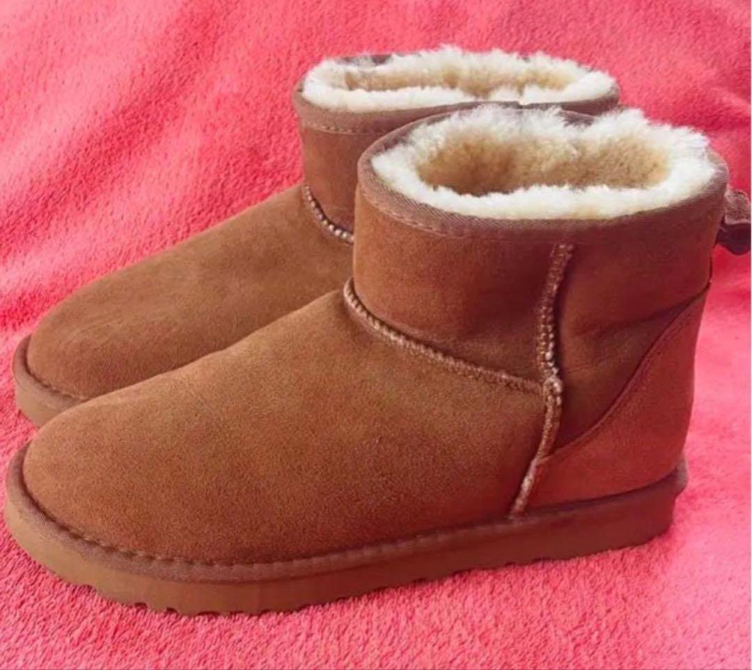 UGG オーストラリア ムートンブーツ USA9 26cm 箱付き ベージュ