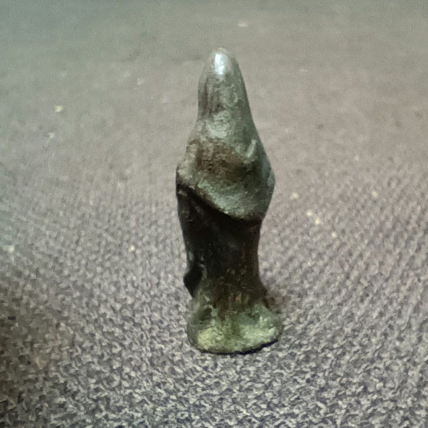 兜仏　兜守　観音様　古銅　高さ約3.6cm アンティーク　骨董　カ10