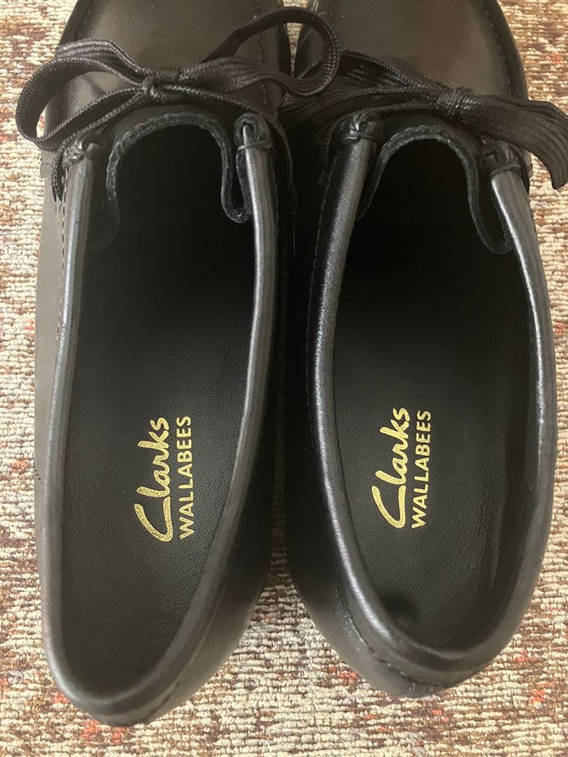 Clarks Wallabee クラークス ワラビー レザー　黒　UK81/2