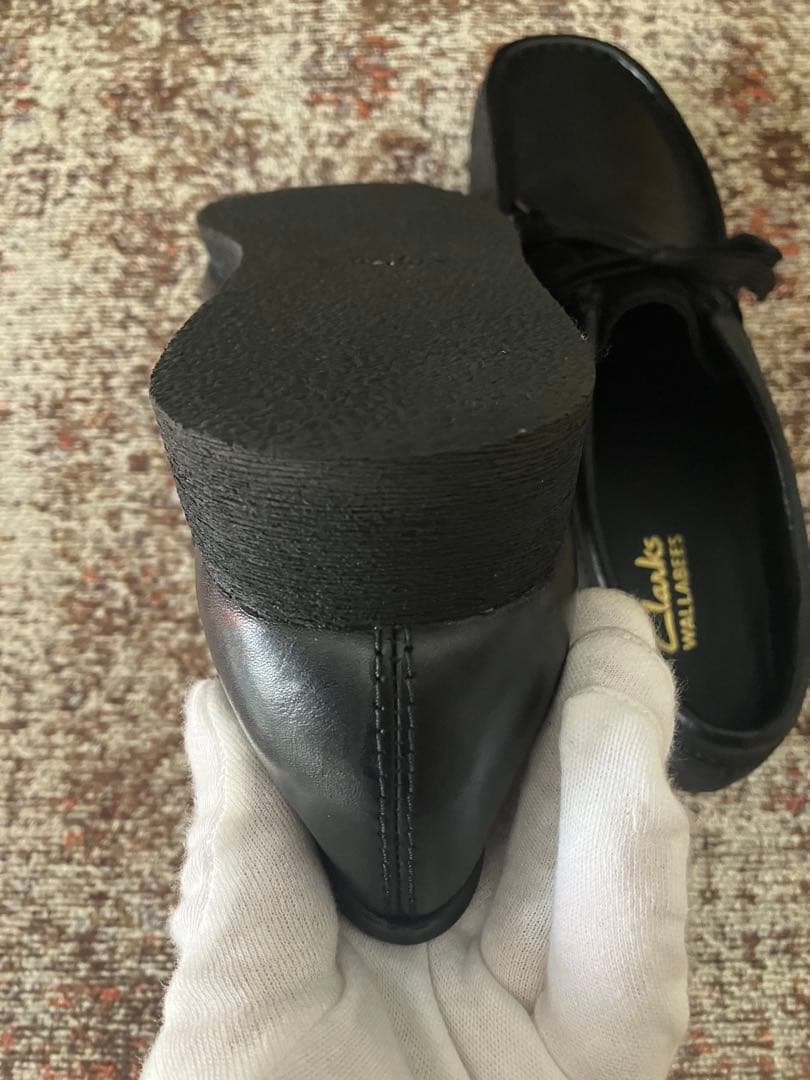Clarks Wallabee クラークス ワラビー レザー　黒　UK81/2