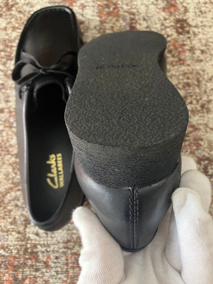 Clarks Wallabee クラークス ワラビー レザー　黒　UK81/2