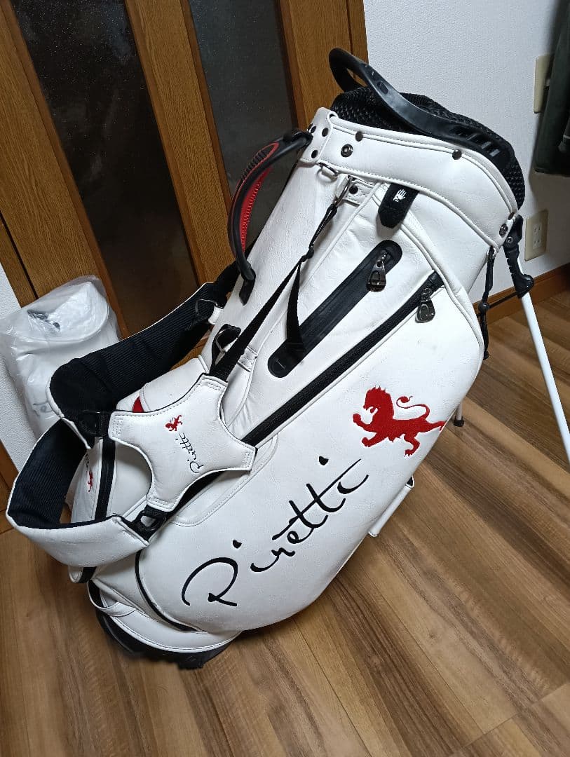 Piretti●ゴルフ・スタンドキャディバッグ●ホワイト●USED●ピレッティ