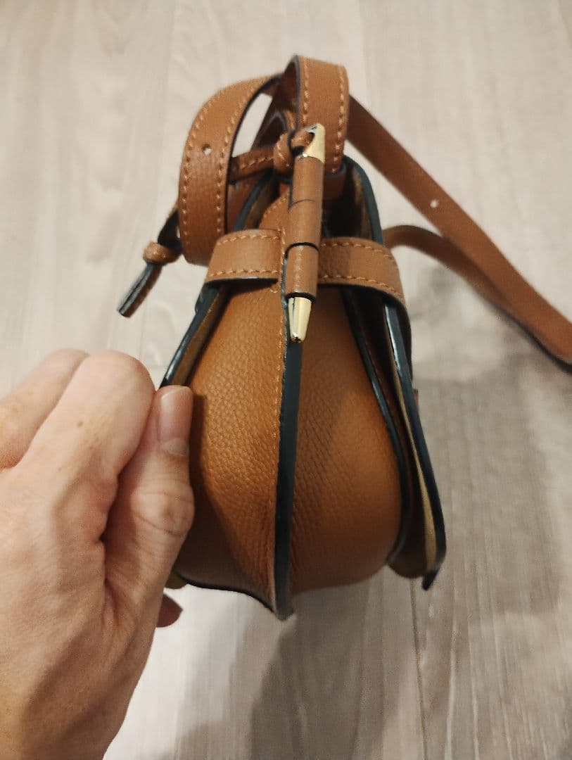 【LOEWE】ロエベ ゲート ミニ ショルダーバッグ カーフスキン タン