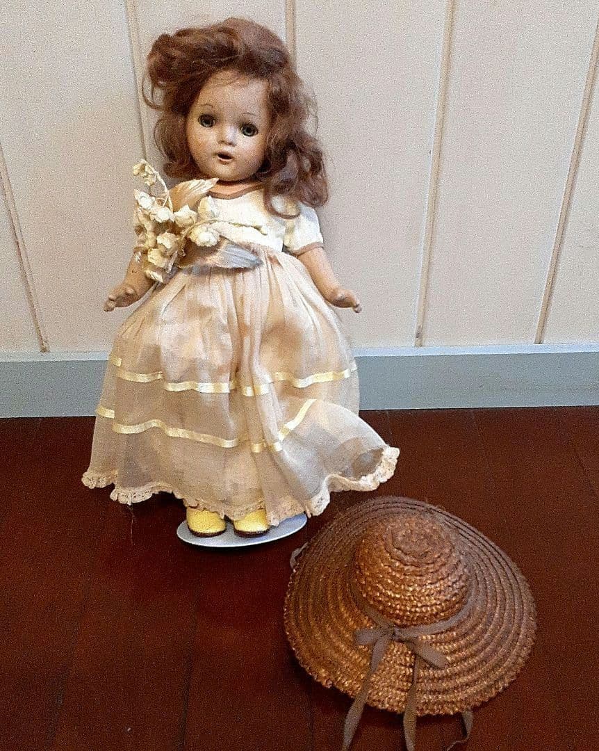 ⭐鈴蘭を持ったアンティークビスクドール　8