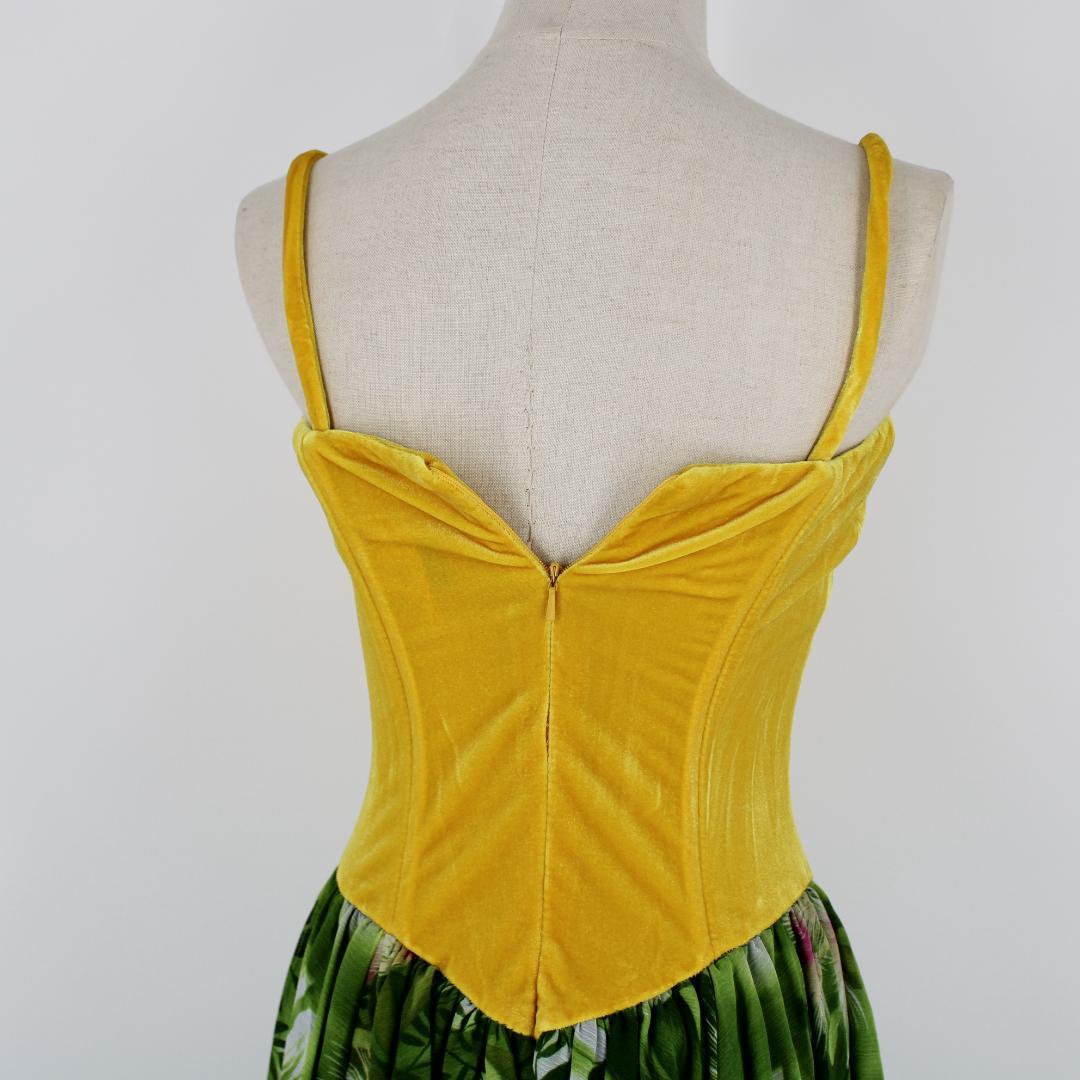 【フラダンス用衣装 美品 ベロアドレス】ハワイ製 CC FASHION