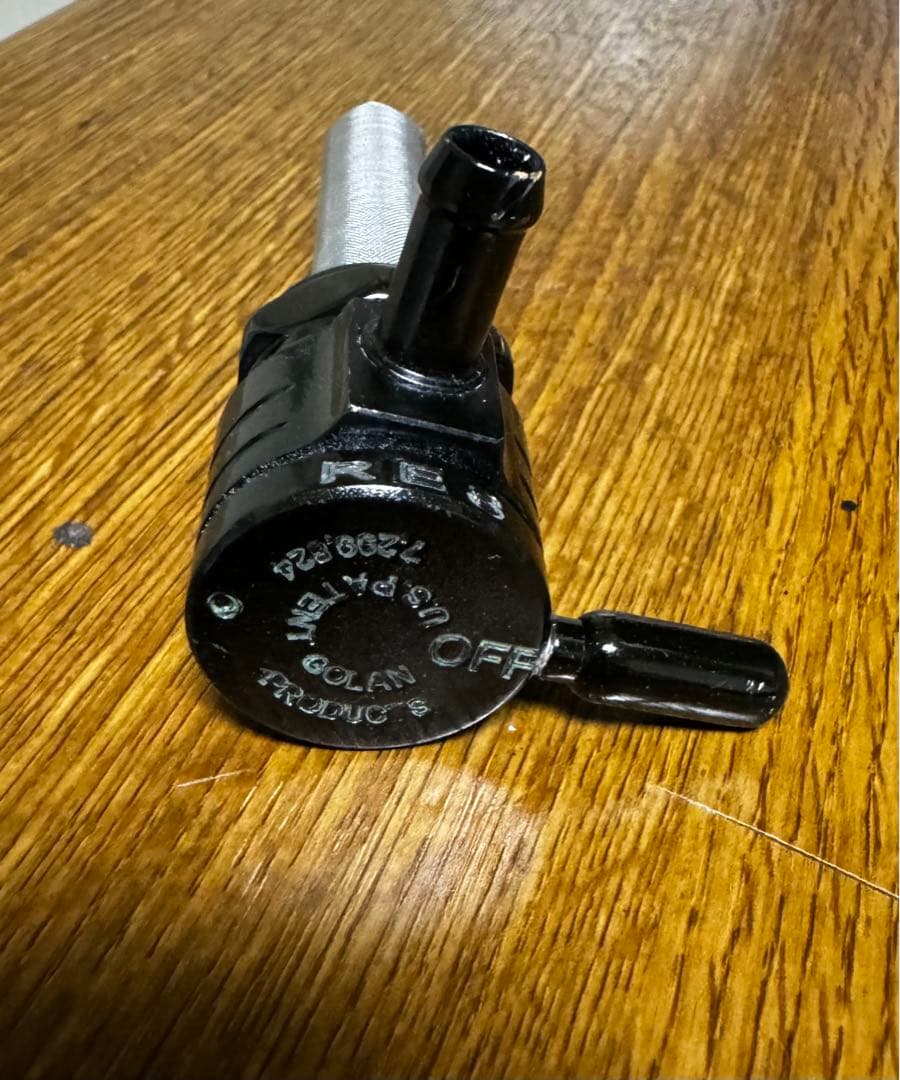 GOLAN クリックスリックガスコック　ブラック　ストレート　22mm