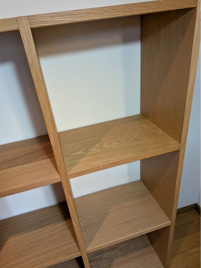 ■送料込■無印良品 スタッキングシェルフ 3×3 木製家具棚MUJI収納オーク材