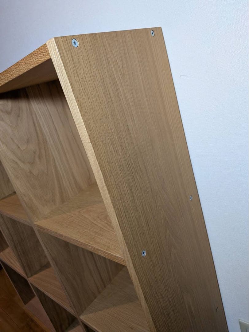 ■送料込■無印良品 スタッキングシェルフ 3×3 木製家具棚MUJI収納オーク材