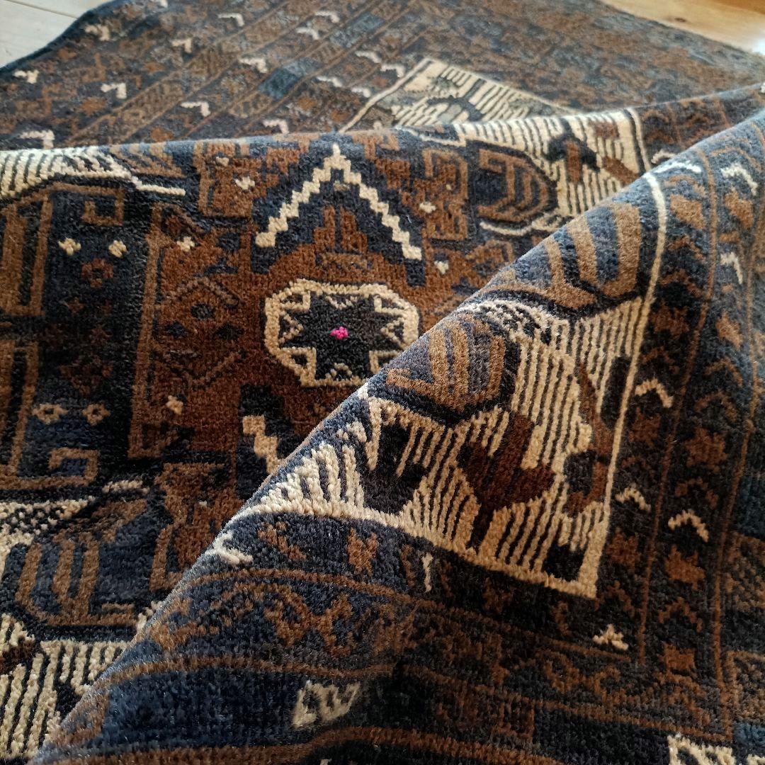 【※値下げご依頼】 アフガンラグ　ヴィンテージラグ トライバルラグ