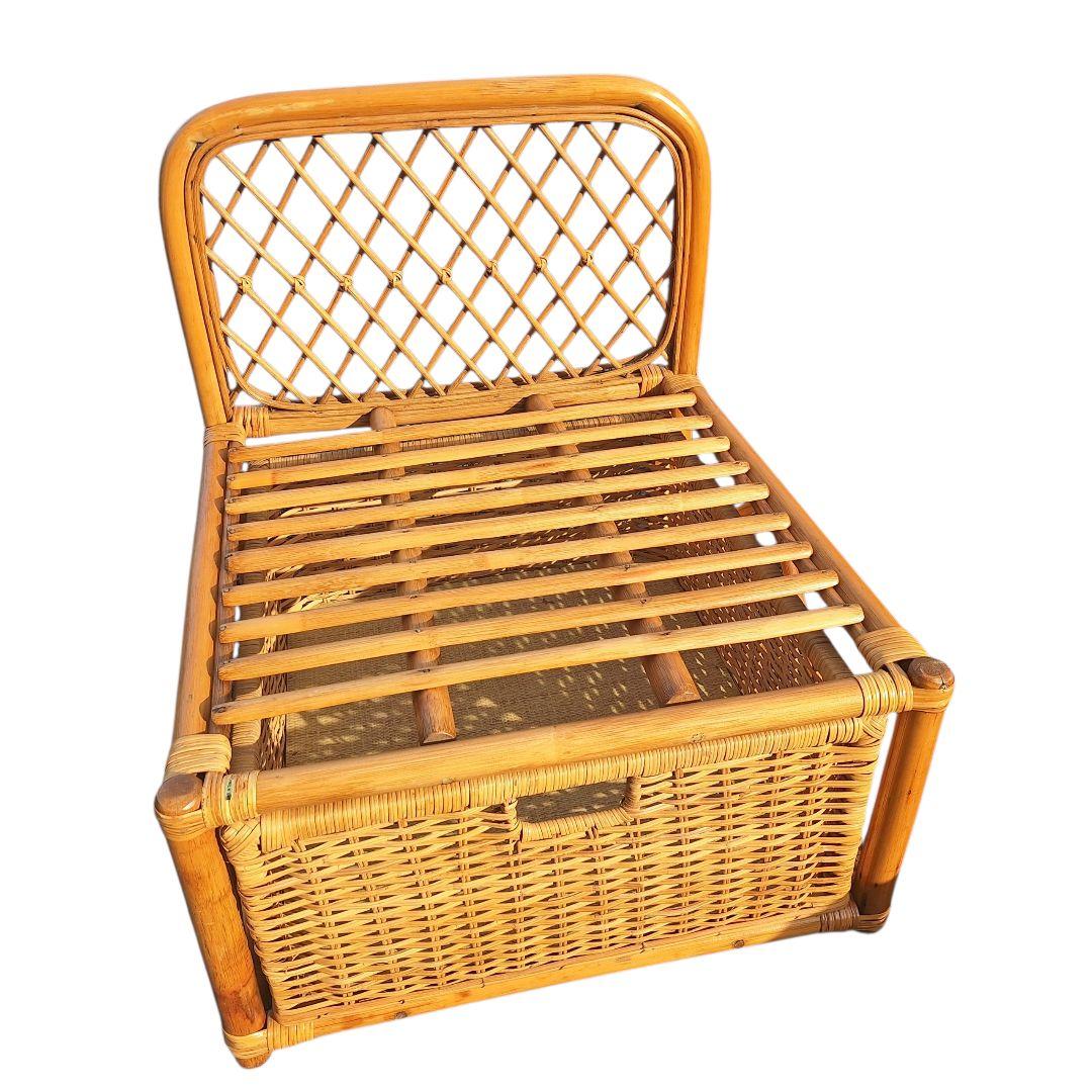ラタンチェア 2脚セット 籐家具 ヴィンテージ 天然素材 ナチュラル