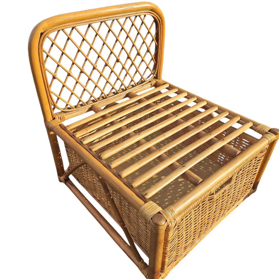 ラタンチェア 2脚セット 籐家具 ヴィンテージ 天然素材 ナチュラル