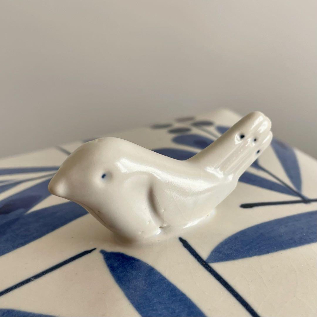 砥部焼 NIPPON CRAFT 日本クラフト 草文 パンケース キャニスター