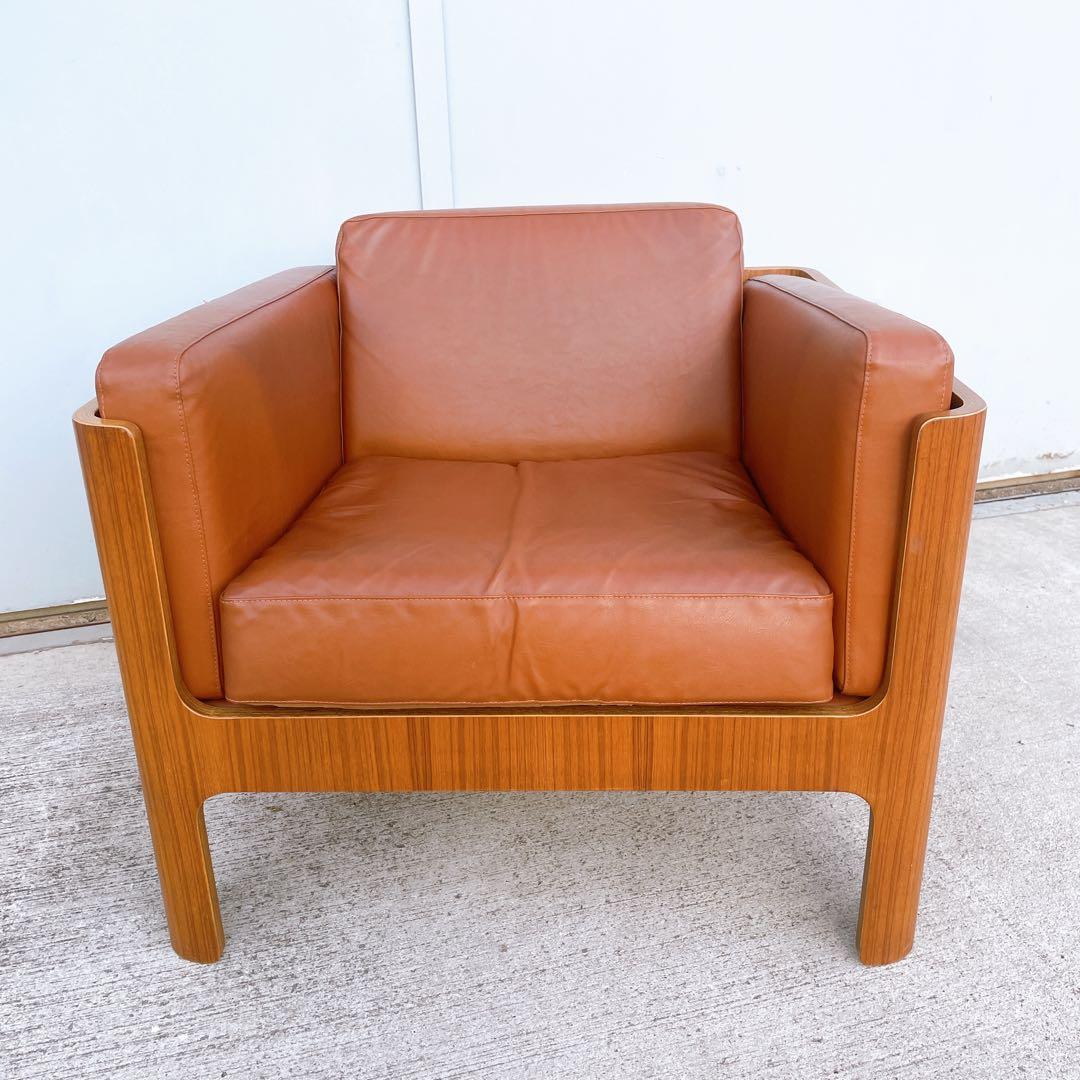 天童木工Haco チェア① ソファ 1人掛け 本革 レザー 椅子 アームチェア