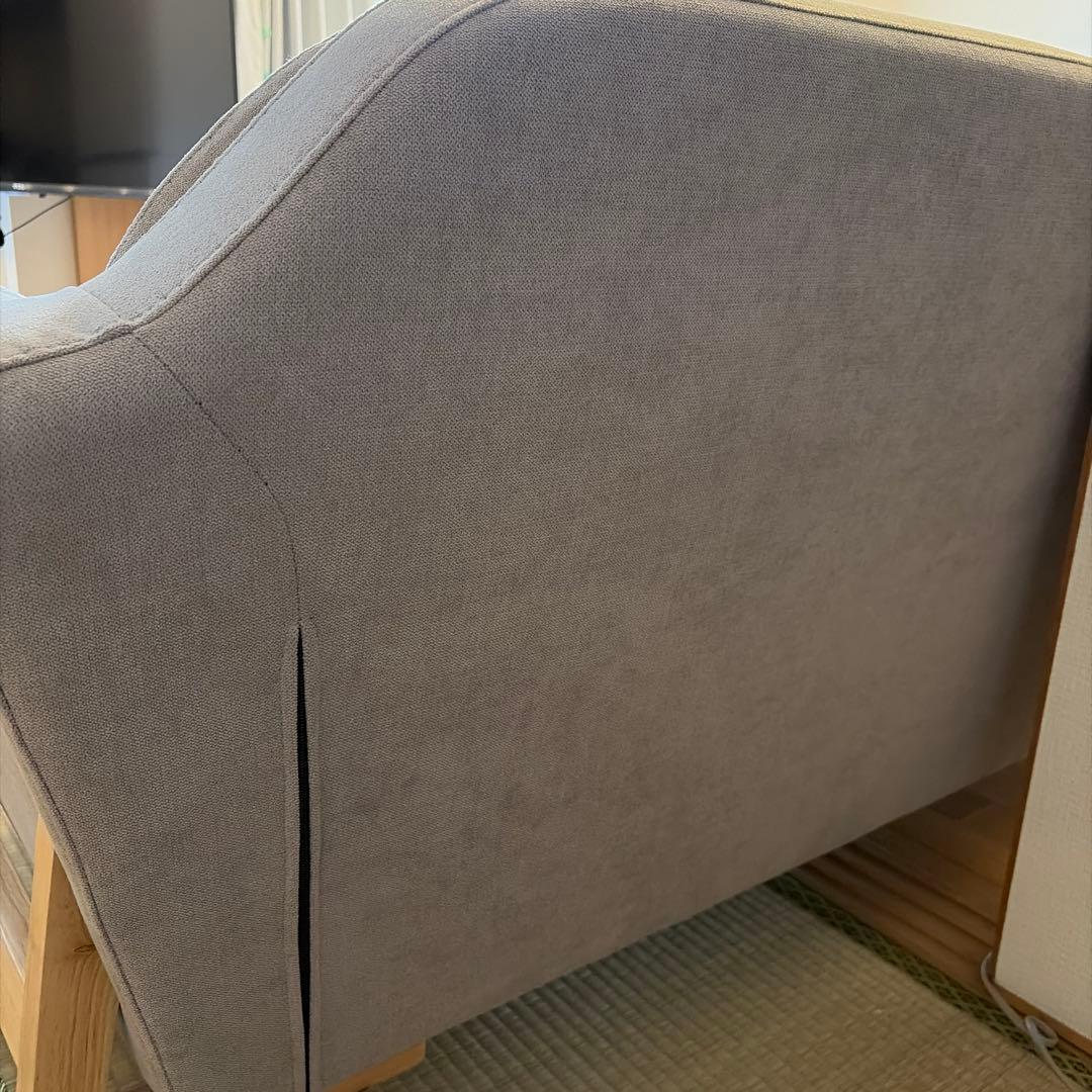 【美品】MODERNDECO モダンデコ ２人掛け 北欧 ソファ ライトグレー