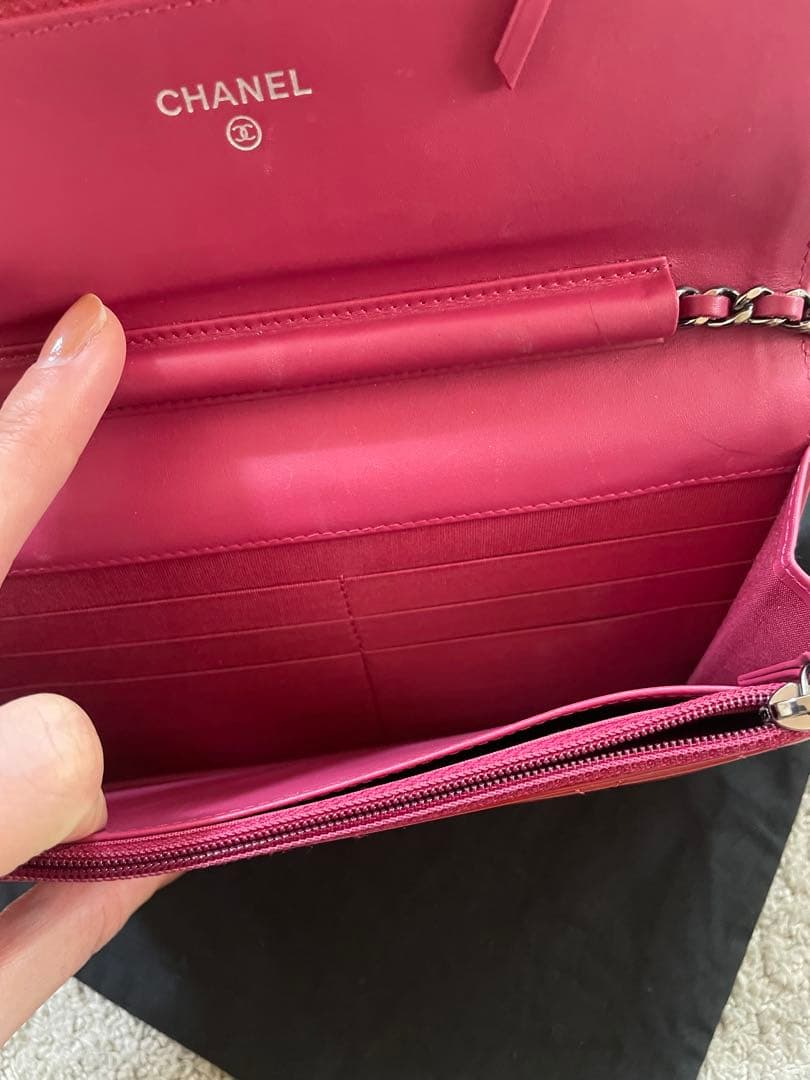 CHANEL シャネル　ショルダー　チェーンウォレット　パテント