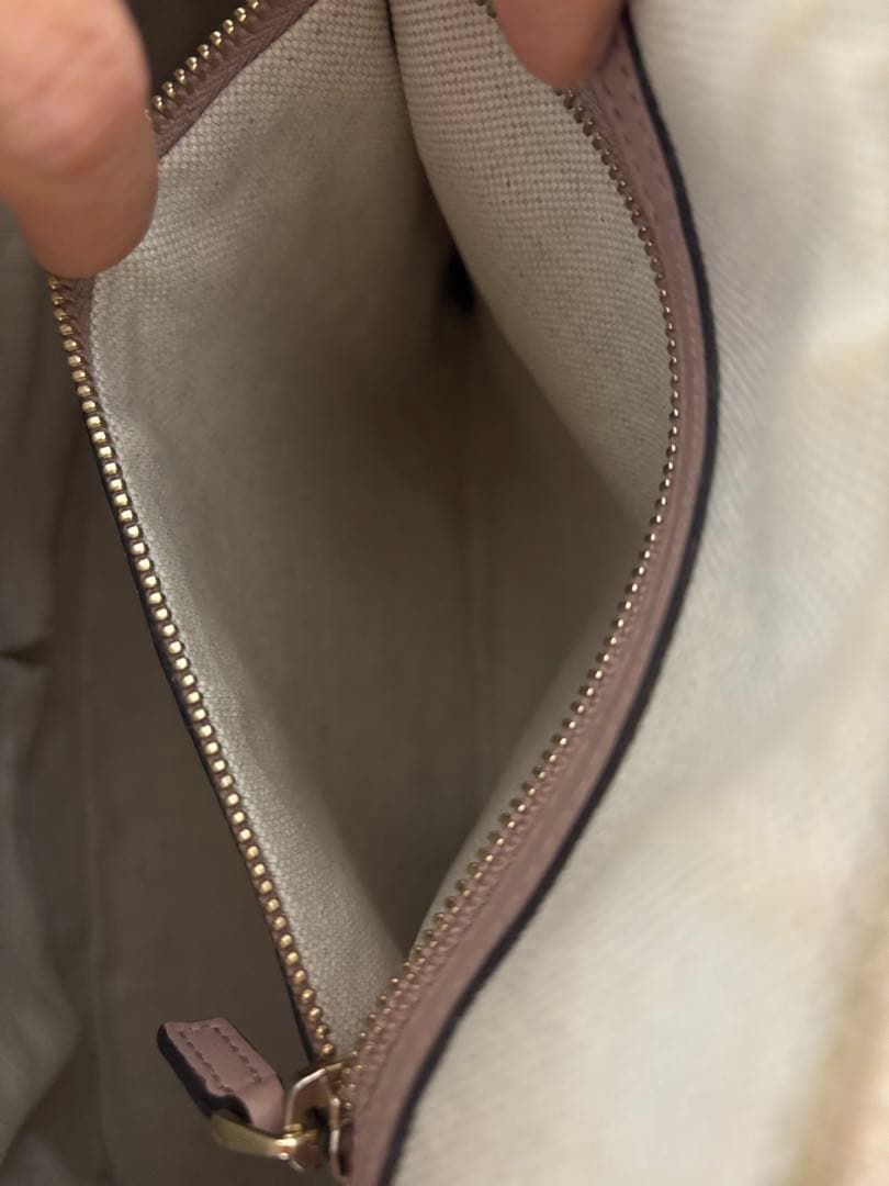 GUCCI グッチ2WAY ショルダーバングGG柄　ハンドルバッグピックベージュ