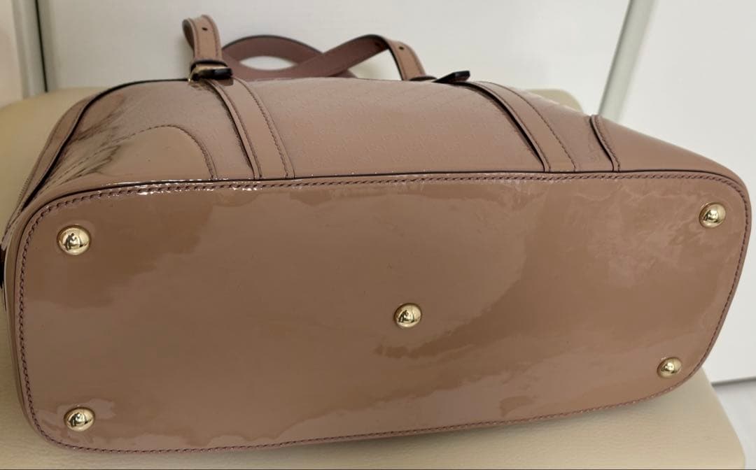 GUCCI グッチ2WAY ショルダーバングGG柄　ハンドルバッグピックベージュ