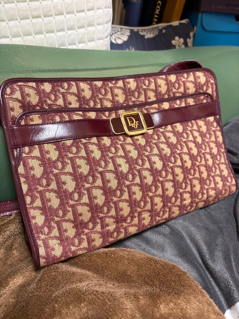 クリスチャン・ディオールのヴィンテージ「トロッター」柄ショルダーバッグ