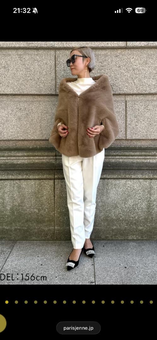 JENNE リッチボリュームファーケープ