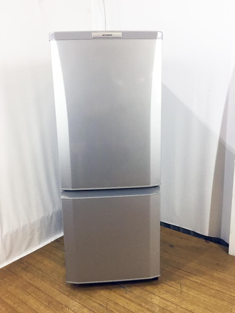 送料無料★三菱 ラウンドカット 2ドア冷蔵庫 【MR-P15W】