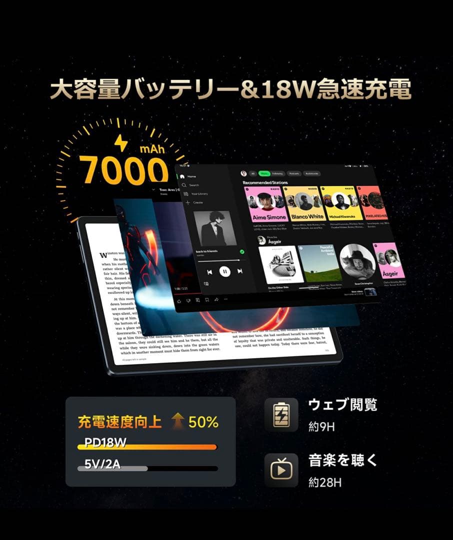 Androidタブレット本体 ALLDOCUBE iPlay 70E