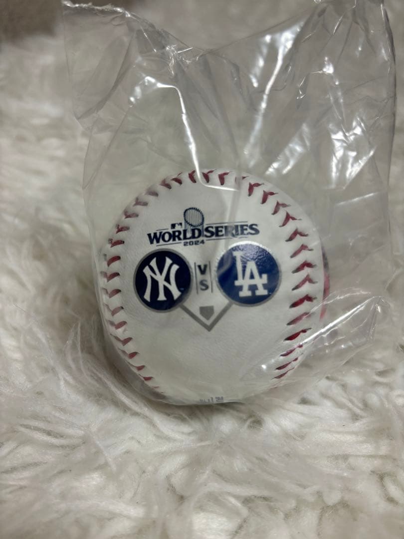 日本未発売！ワールドシリーズ2024大谷翔平/ジャジ F記念ボール限定品