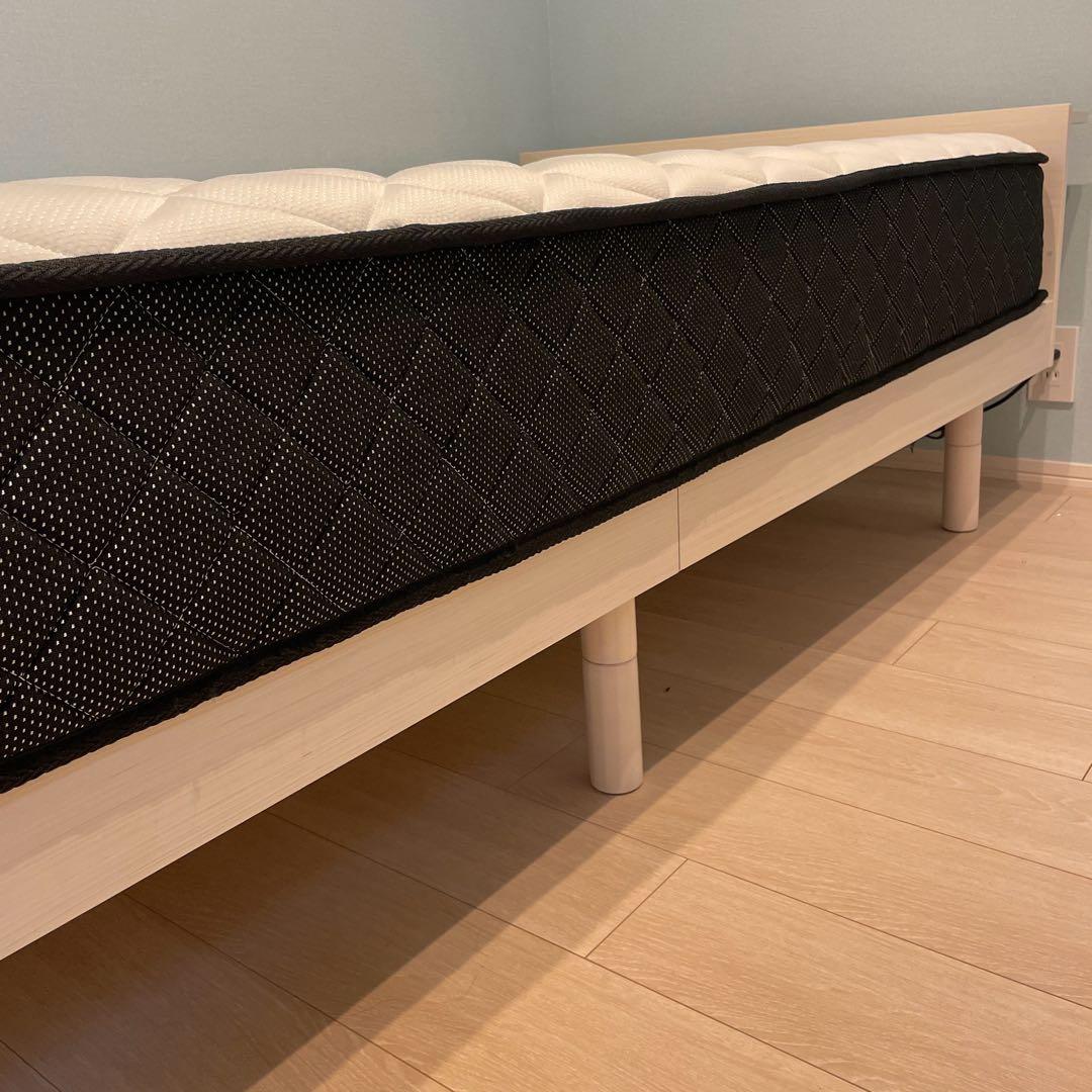 [専用]Simple Style シングルベッドフレームUSBポート付きベッド