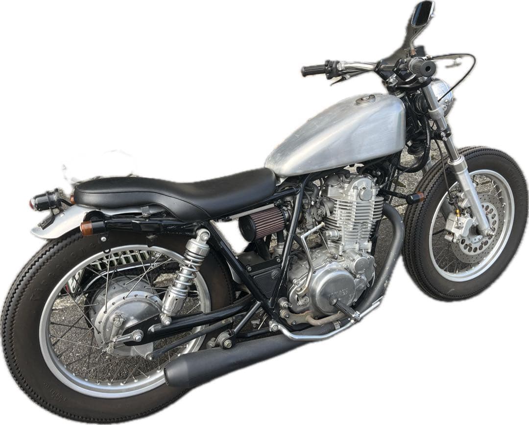Bigone SR400/SR500用メガホンタイプスリップオンマフラー