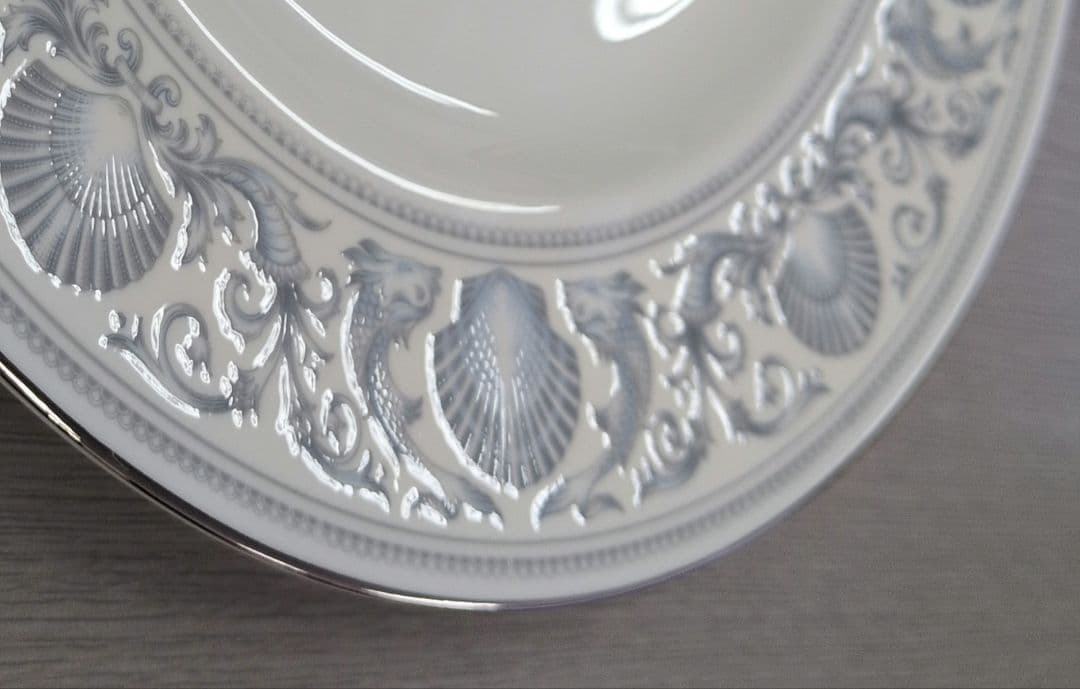 ウェッジウッド  ドルフィンホワイト　27cm 6枚