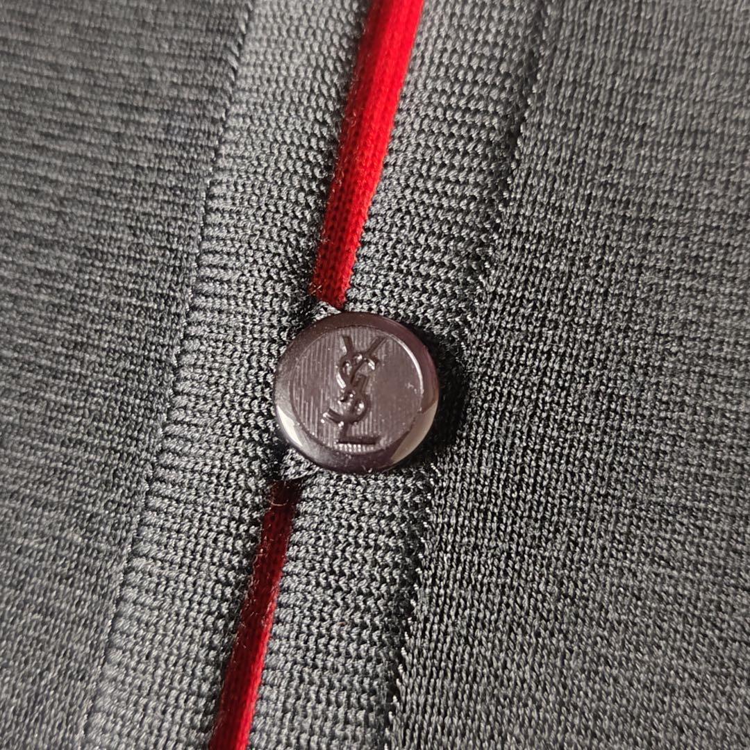 イヴサンローラン　ニットワンピース　黒　エレガント　YSL　上品　ヴィンテージ