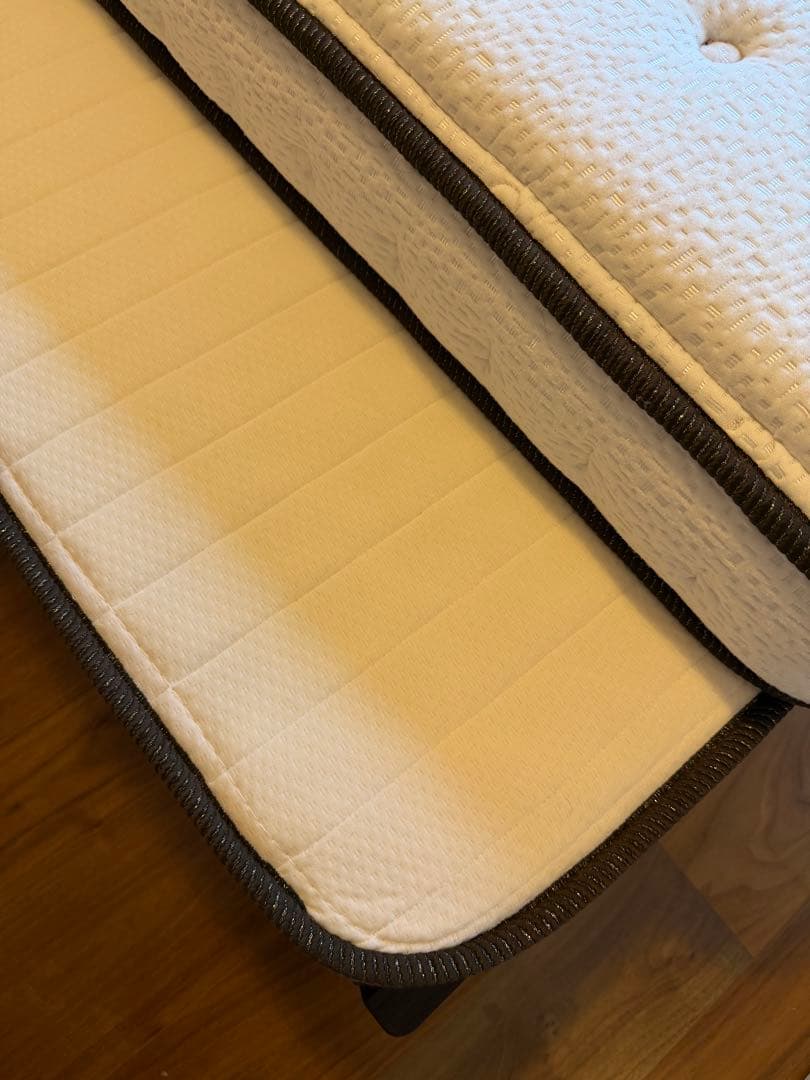 セミダブル　ニトリ ベッドフレーム ダークブラウン 引き出し付 マットレスセット