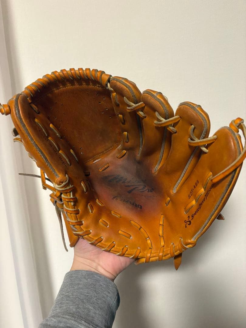 Mizuno pro 軟式グローブ オレンジ　投手用