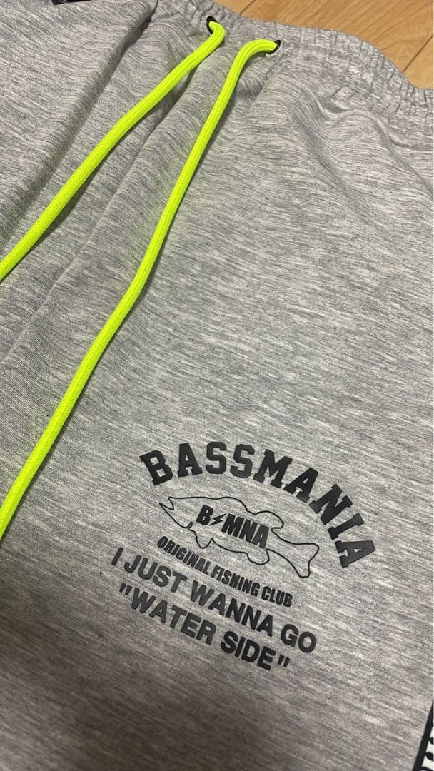 バスマニア セットアップ M ジャージ 上下 bassmania グレー フード