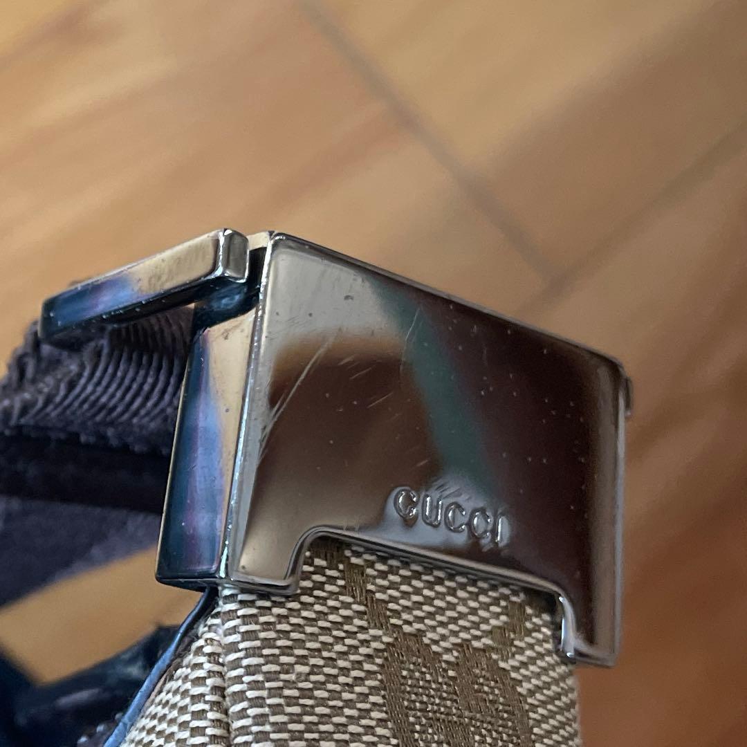 GUCCI グッチ GGキャンバス ショルダーバッグ 122790 三日月