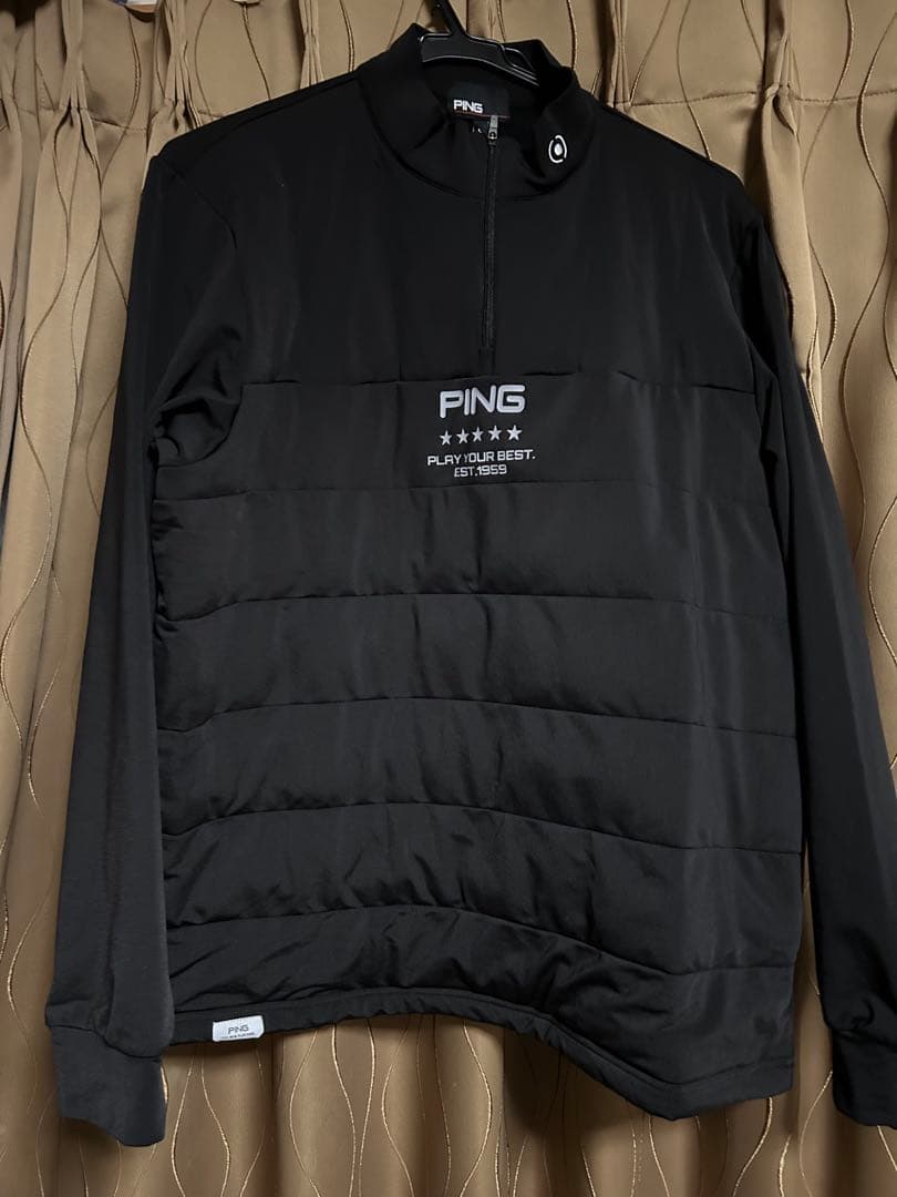 ✴︎✴︎新品未使用✴︎✴︎PING 定価14,300円　 ハーフジップシャツ ブラック