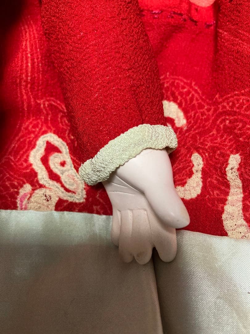 明治期　抱き人形　日本人形　市松人形　42㎝