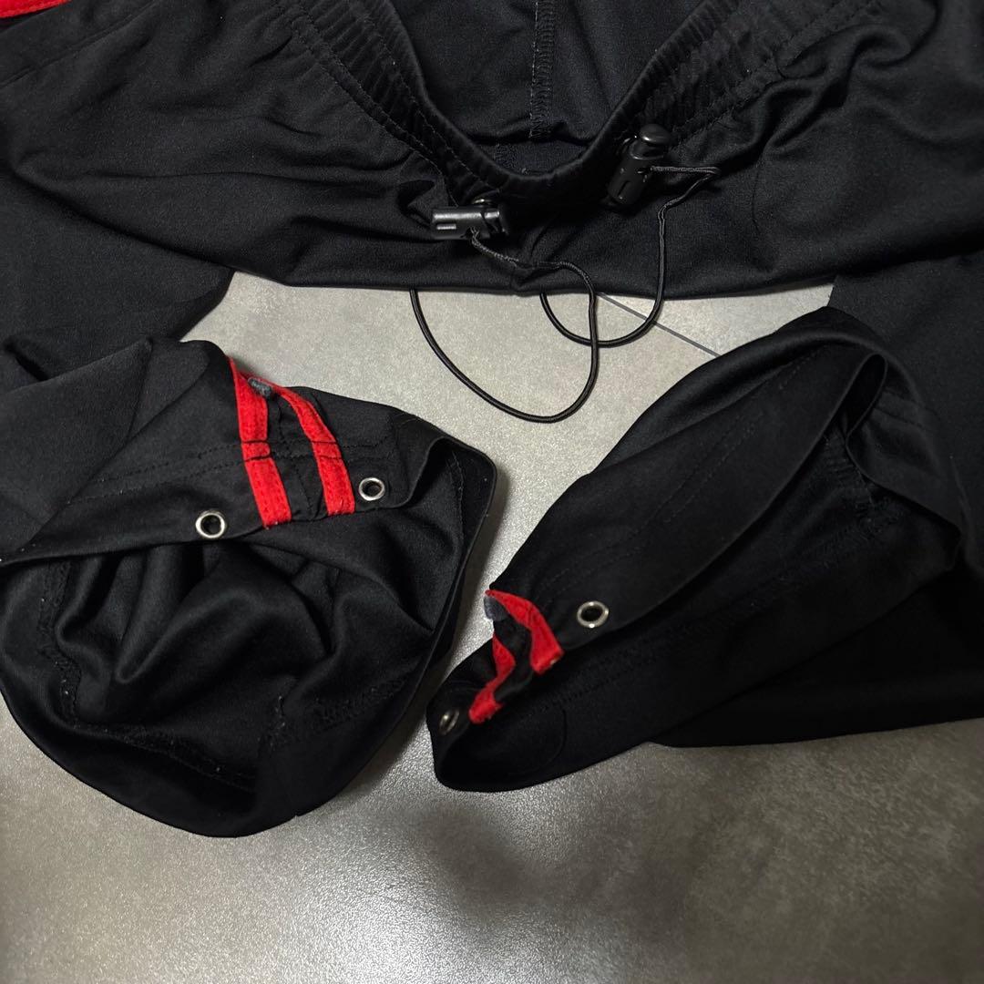 FRED PERRY フレッドペリー ジャージ パンツズボン M 黒 ブラック赤