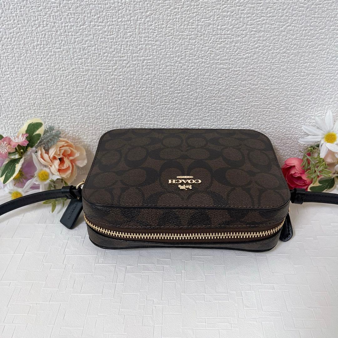 【極美品】COACH コーチ ショルダーバッグ 斜め掛け シグネチャー チャーム