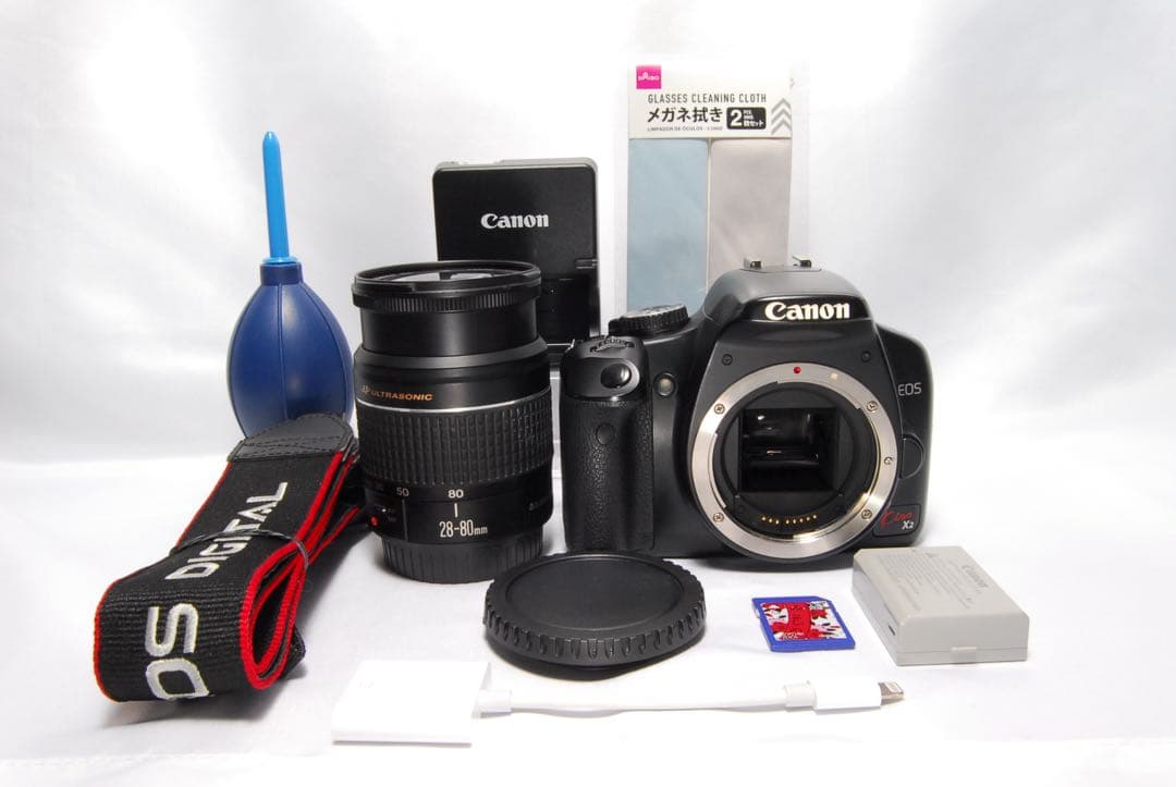訳あり大特価‼️Canon EOS Kiss X2✨標準レンズセット スマホ転送
