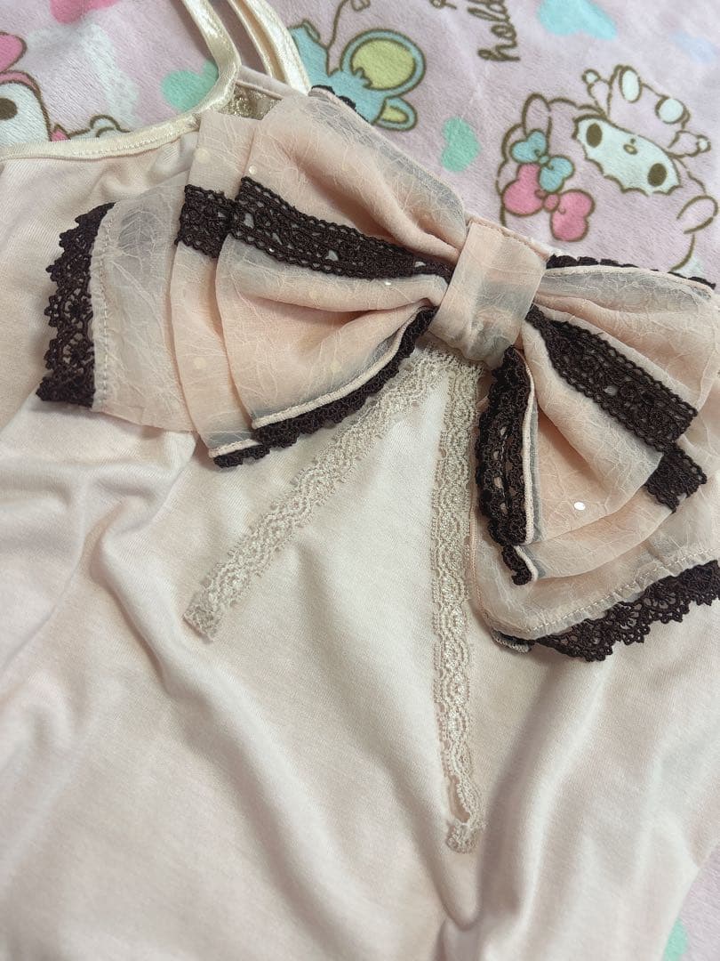 axes femme♡ビッグリボンキャミソール美品.希少.y2k