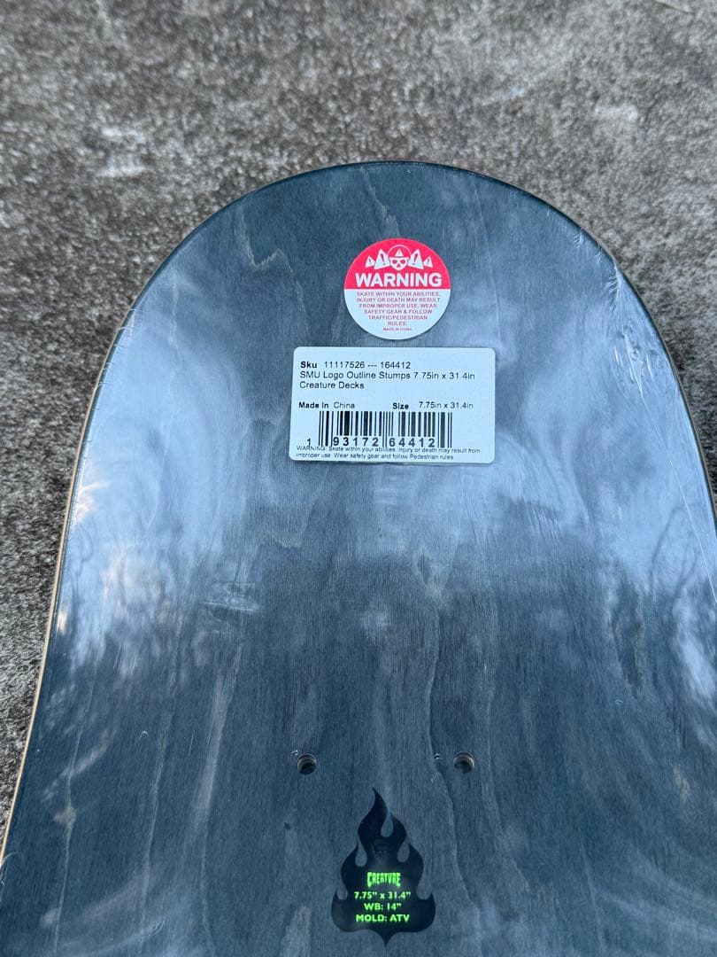 CREATURE スケボーデッキ 7.75 MOBデッキテープ付き