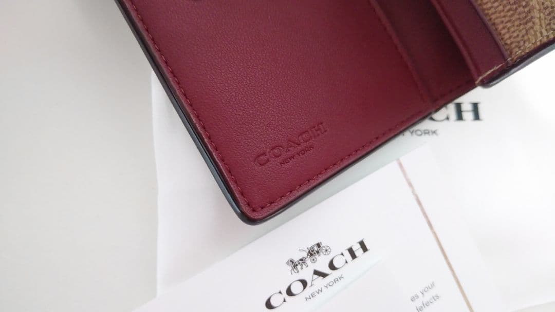 未使用品☆コーチ☆ビジネス カードケース 名刺入れ☆レディース メンズ