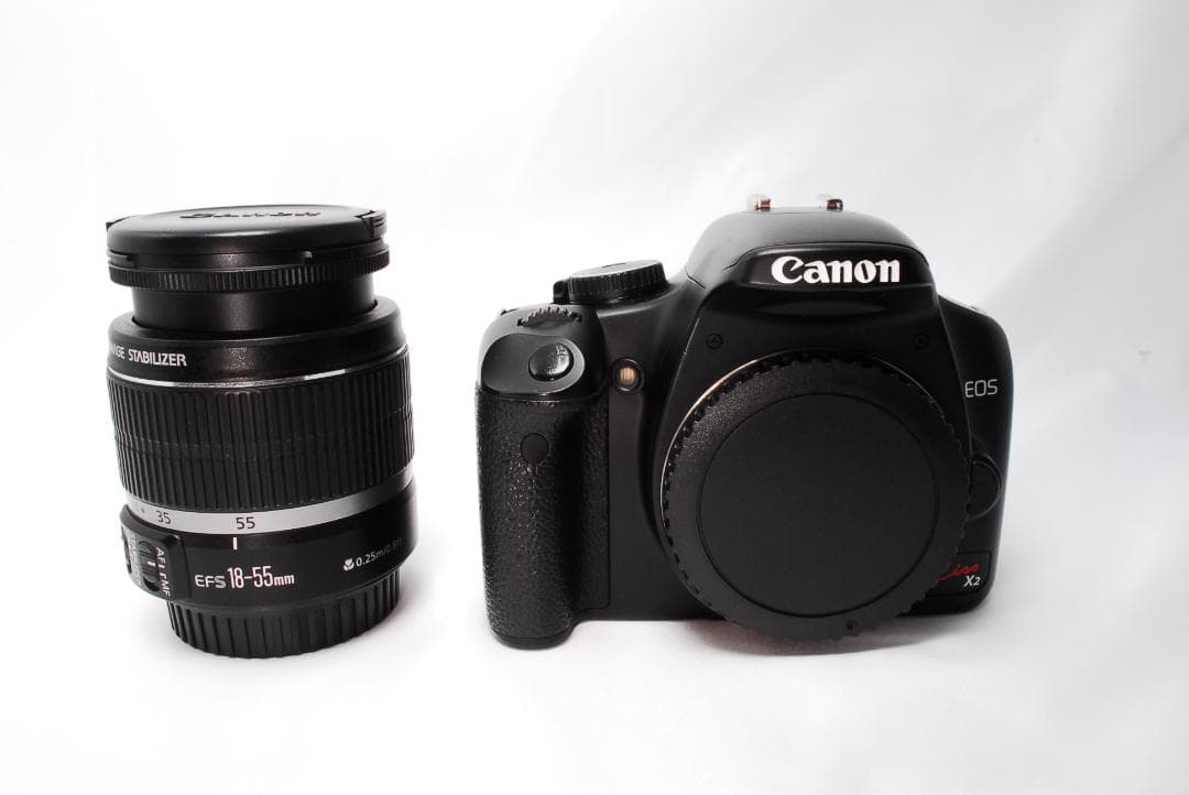 Canon EOS kiss X2 デジタル一眼レフ★手振れ補正機能付き！
