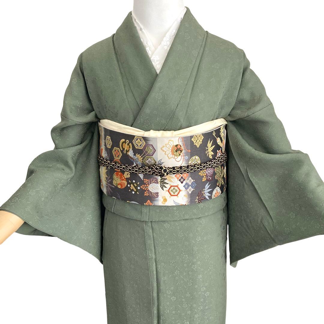 ★ twin R様★草緑 色無地　着物　礼装 卒業式 入学式 フルセット可