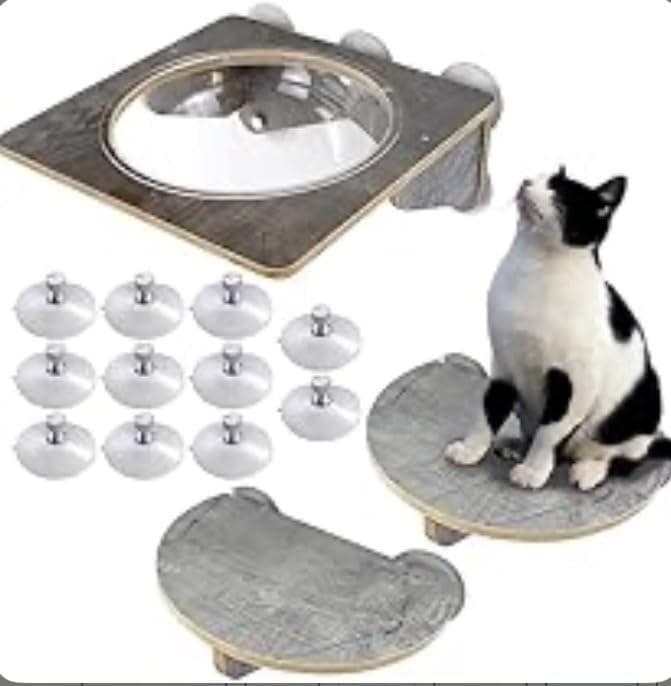 POOKIE 猫 窓 ハンモック スケルトン 窓ベッド ミニ ステップ キャット