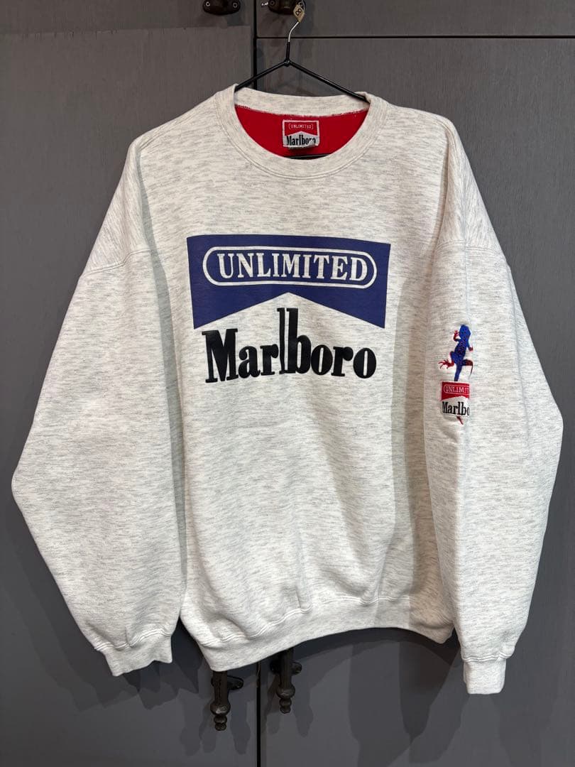 90s/marlboroマルボロスウェットリザード Lシュプリームリーバイス