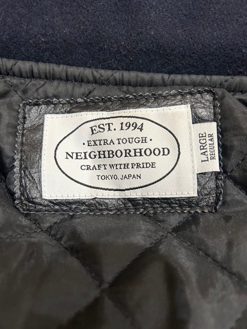 NEIGHBORHOOD メルトン スタジャン L 黒 1901