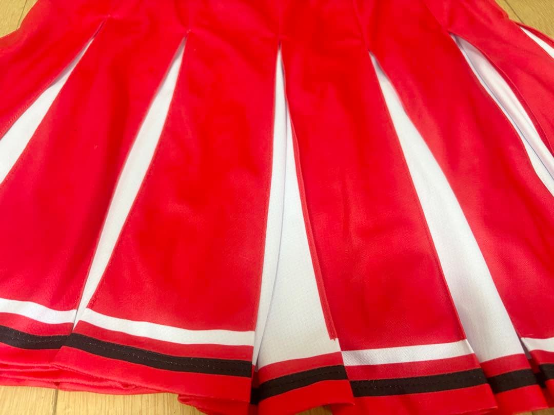 Cheer Club Lサイズ チアリーディング衣装 赤 ピンク2着セット